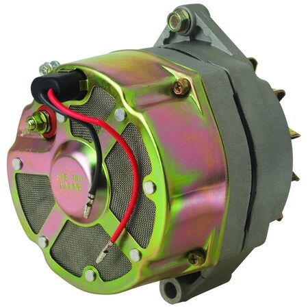 Wai Global Alternator, ALTDR MARINE REPL, 94 Amp12 Volt, CW, 1Groove Pulley, 1Wire System 7466N-94A